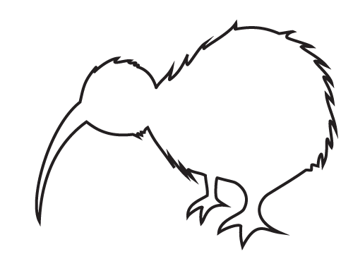 Kiwi creative shape illustration