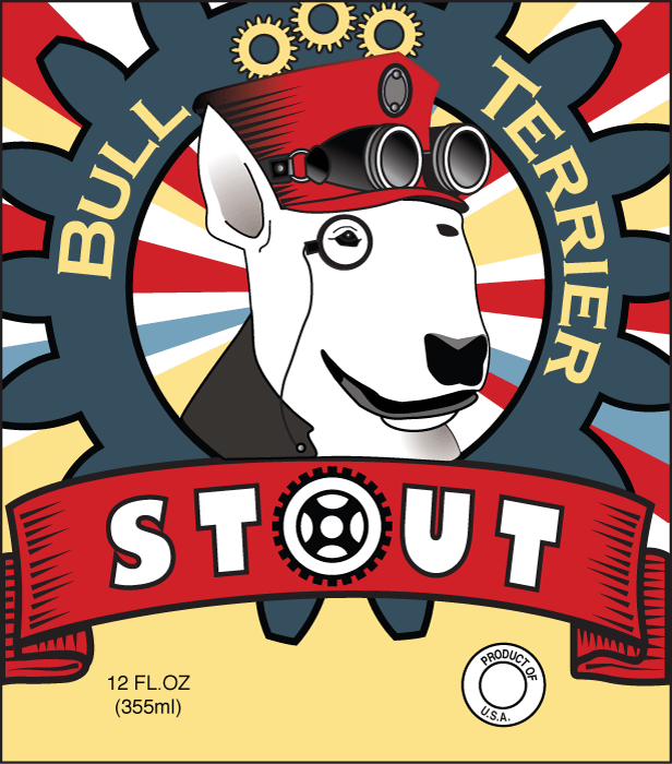 Bull Terrier Stout label