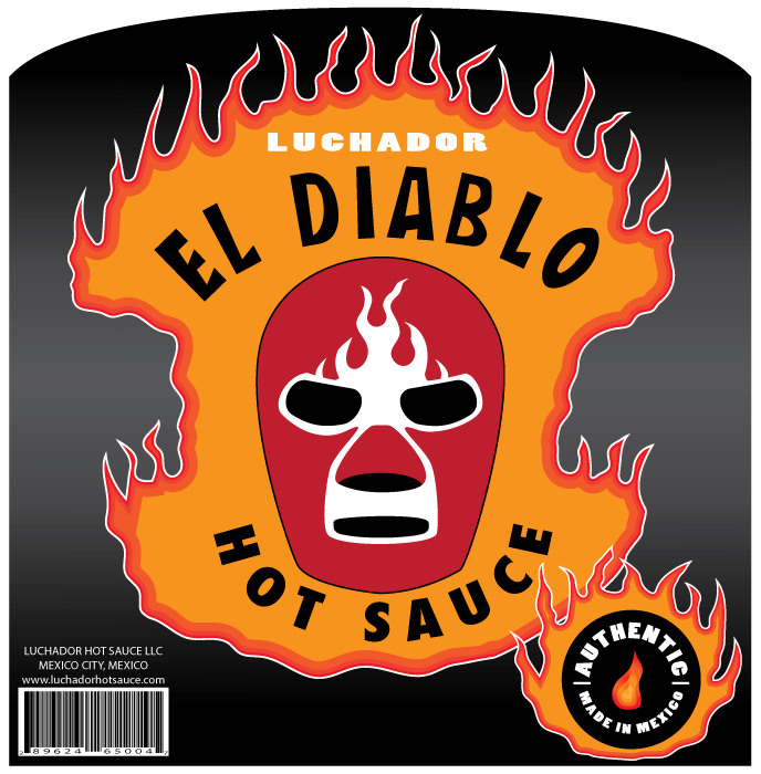 El Diablo hot sauce label