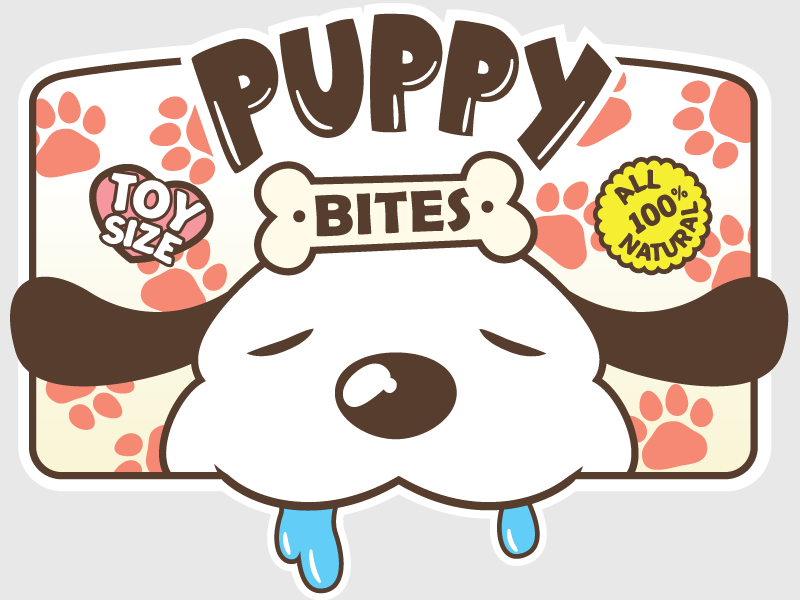 puppy bites label